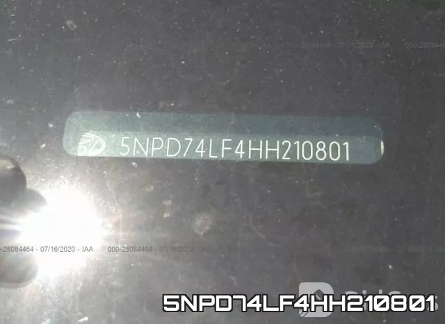 5NPD74LF4HH210801 фото 10