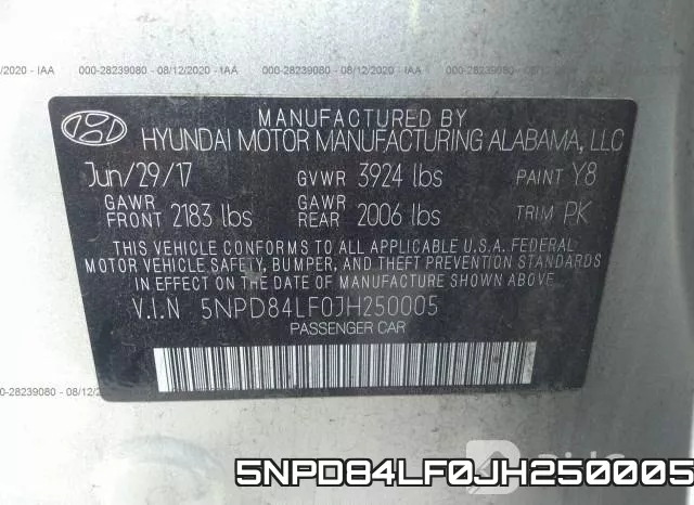 5NPD84LF0JH250005 фото 10