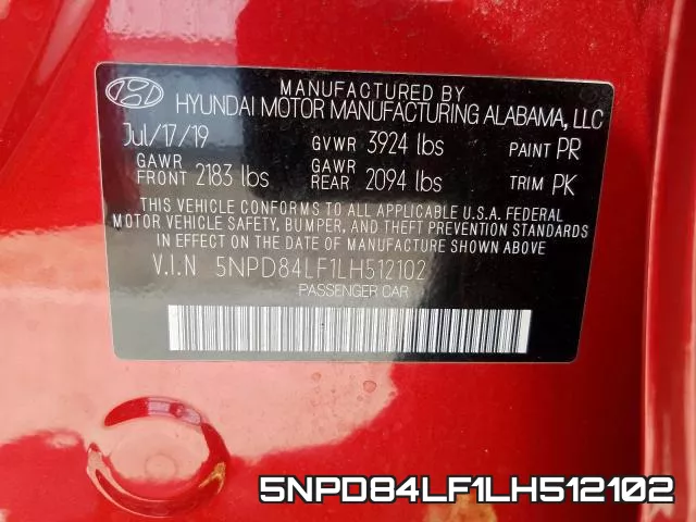 5NPD84LF1LH512102 фото 2