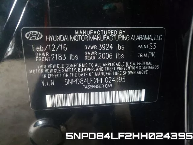 5NPD84LF2HH024395 фото 2