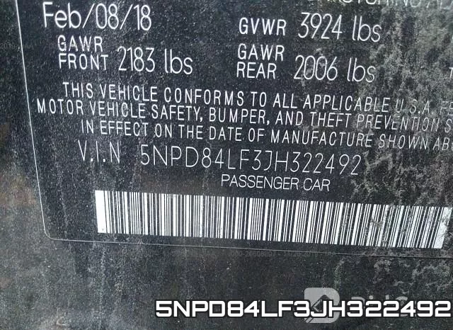 5NPD84LF3JH322492 фото 10