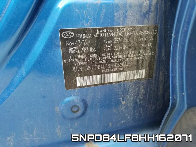 5NPD84LF8HH162071 фото 2
