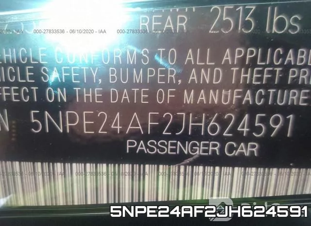 5NPE24AF2JH624591 фото 10