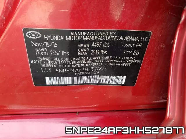 5NPE24AF3HH527877 фото 2