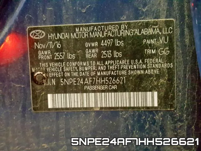 5NPE24AF7HH526621 фото 2