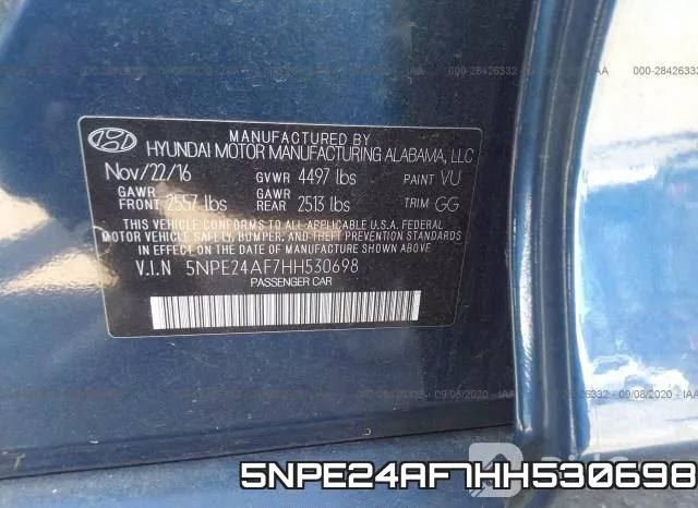 5NPE24AF7HH530698 фото 10