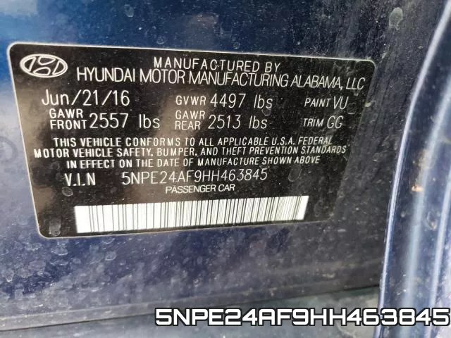 5NPE24AF9HH463845 фото 2