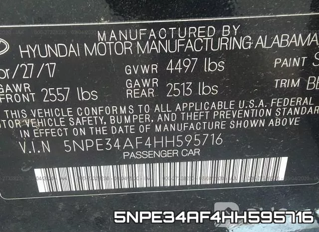 5NPE34AF4HH595716 фото 10