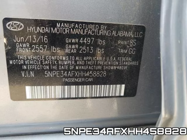 5NPE34AFXHH458828 фото 2