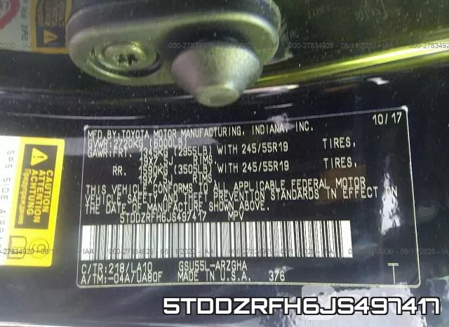 5TDDZRFH6JS497417 фото 10