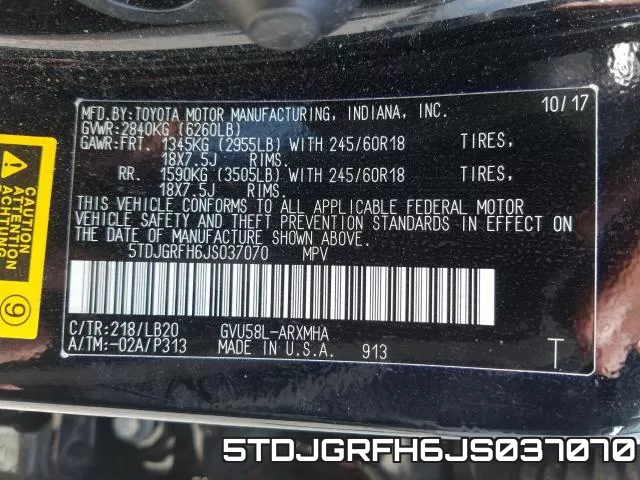 5TDJGRFH6JS037070 фото 2