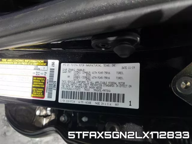 5TFAX5GN2LX172833 фото 2