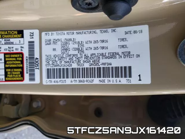 5TFCZ5AN9JX161420 фото 2