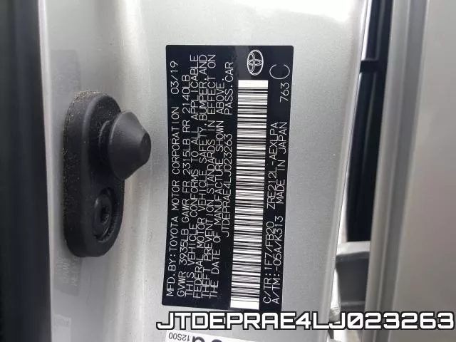 JTDEPRAE4LJ023263 фото 2