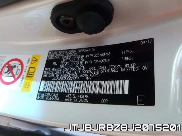 JTJBJRBZ8J2075201 фото 2