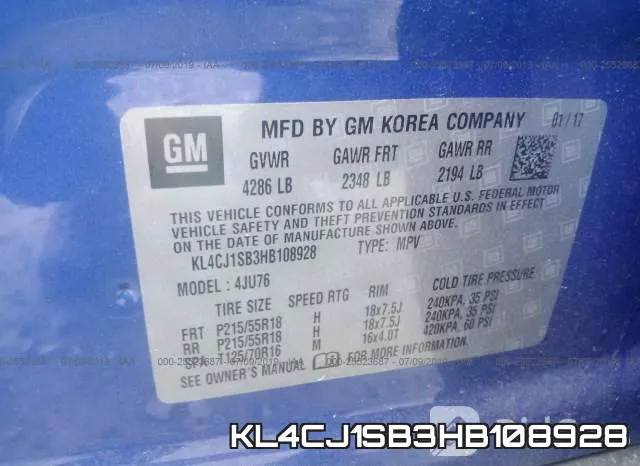 KL4CJ1SB3HB108928 фото 10