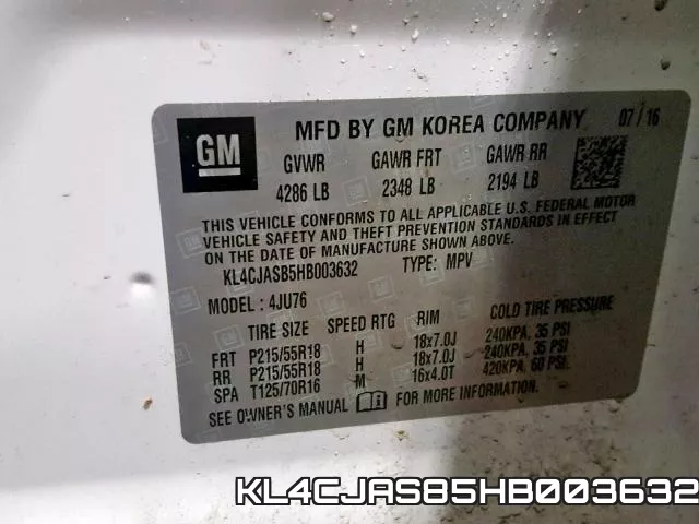 KL4CJAS85HB003632 фото 2