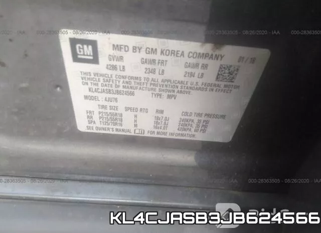 KL4CJASB3JB624566 фото 10