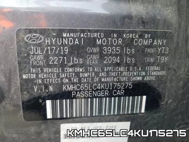 KMHC65LC4KU175275 фото 2