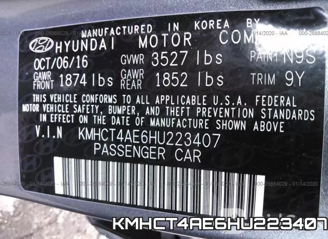 KMHCT4AE6HU223407 фото 10