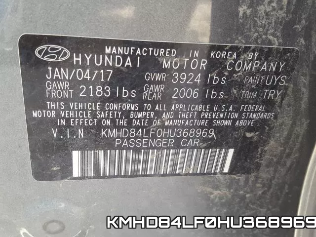 KMHD84LF0HU368969 фото 2