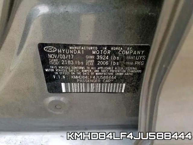 KMHD84LF4JU588444 фото 2