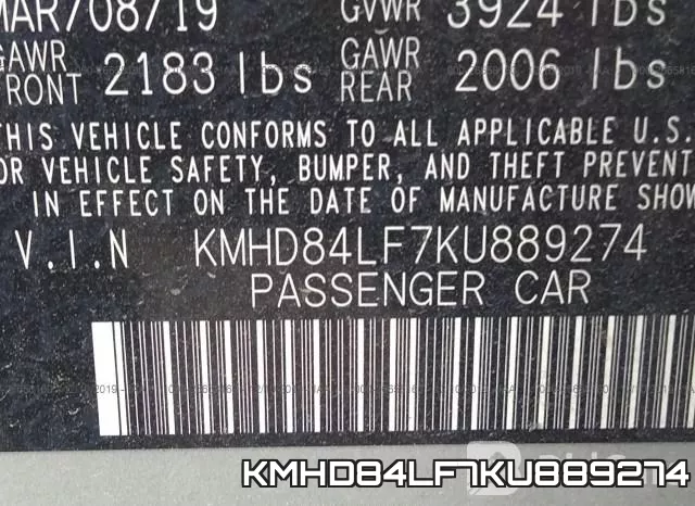 KMHD84LF7KU889274 фото 10