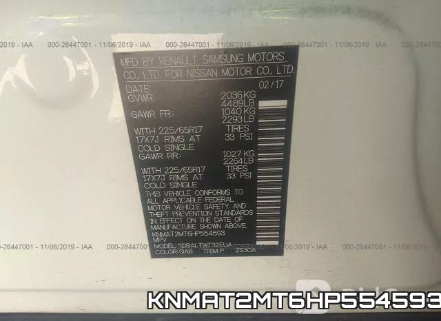KNMAT2MT6HP554593 фото 10