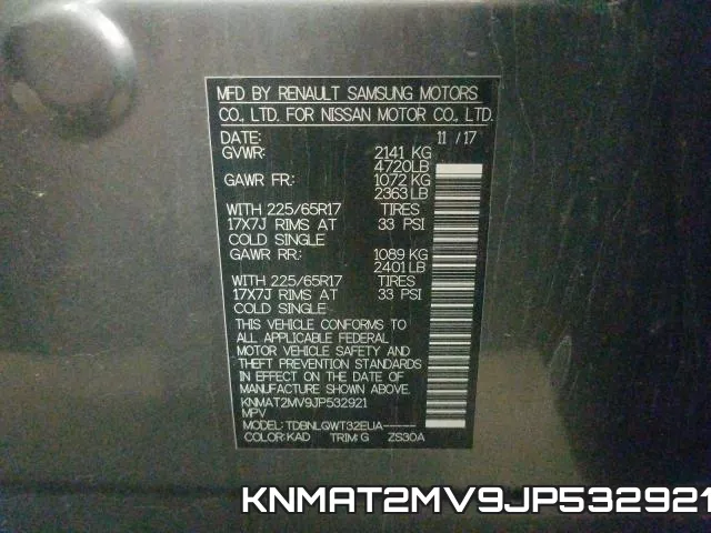 KNMAT2MV9JP532921 фото 2