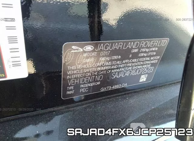 SAJAD4FX6JCP25723 фото 10