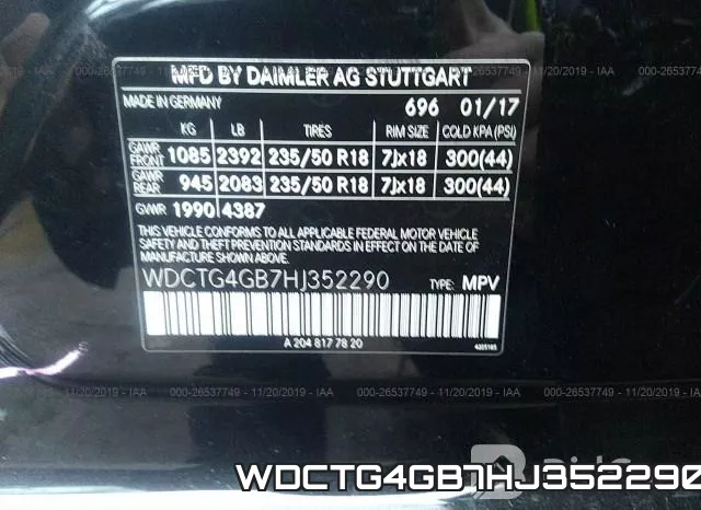 WDCTG4GB7HJ352290 фото 10