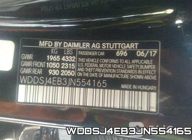 WDDSJ4EB3JN554165 фото 10