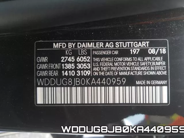 WDDUG8JB0KA440959 фото 2