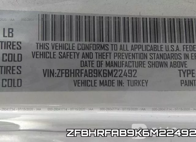 ZFBHRFAB9K6M22492 фото 10
