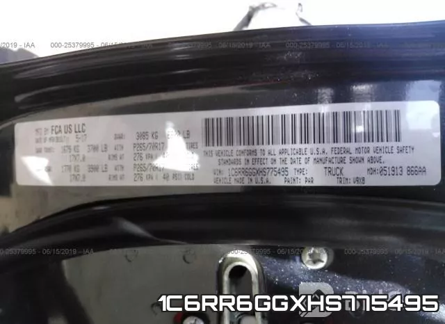 1C6RR6GGXHS775495 фото 10