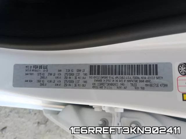 1C6RREFT3KN902411 фото 2