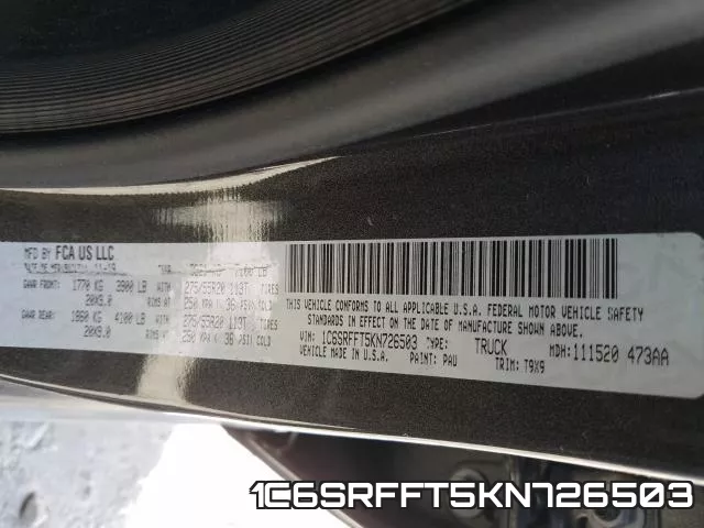 1C6SRFFT5KN726503 фото 2