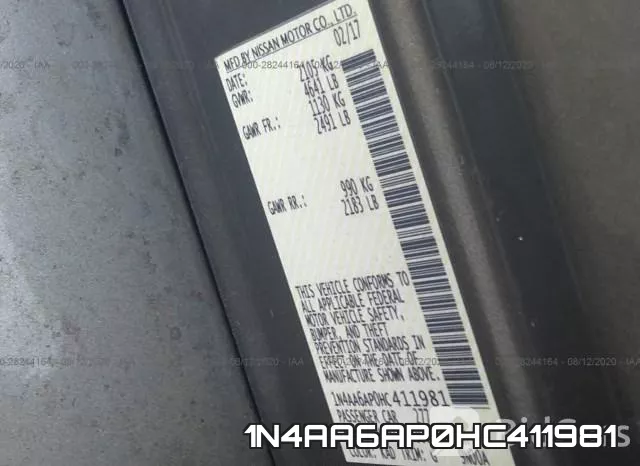 1N4AA6AP0HC411981 фото 10