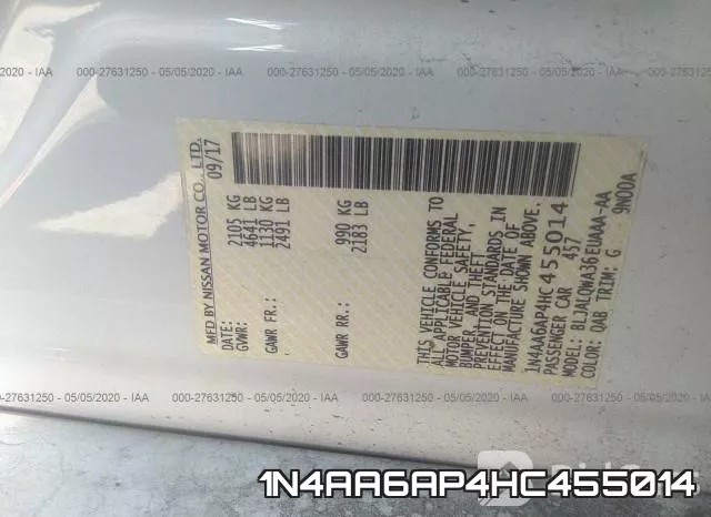 1N4AA6AP4HC455014 фото 10