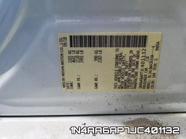 1N4AA6AP7JC401132 фото 2
