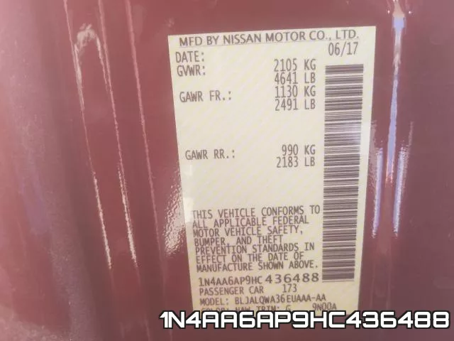 1N4AA6AP9HC436488 фото 2