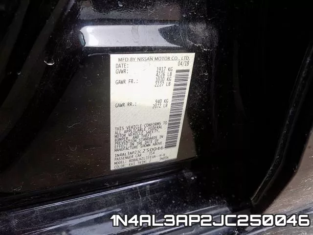 1N4AL3AP2JC250046 фото 2