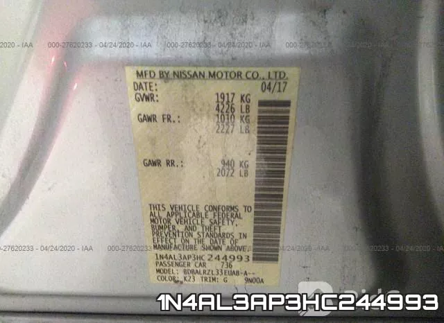 1N4AL3AP3HC244993 фото 10