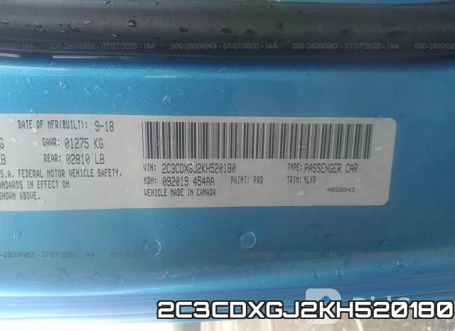 2C3CDXGJ2KH520180 фото 10