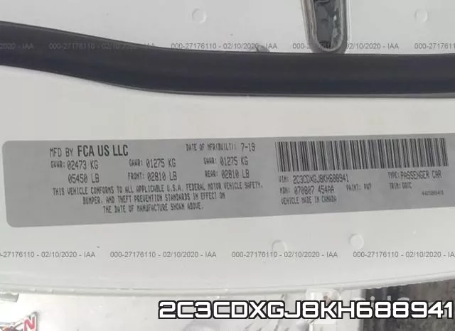 2C3CDXGJ8KH688941 фото 10