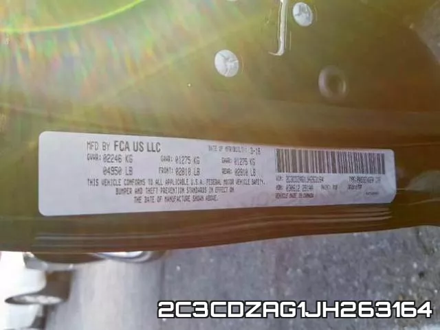 2C3CDZAG1JH263164 фото 2