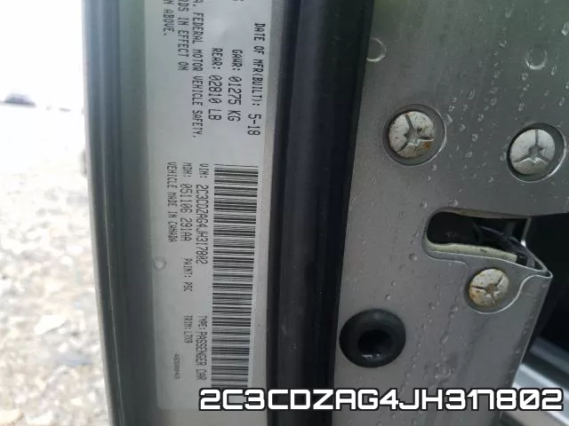 2C3CDZAG4JH317802 фото 10