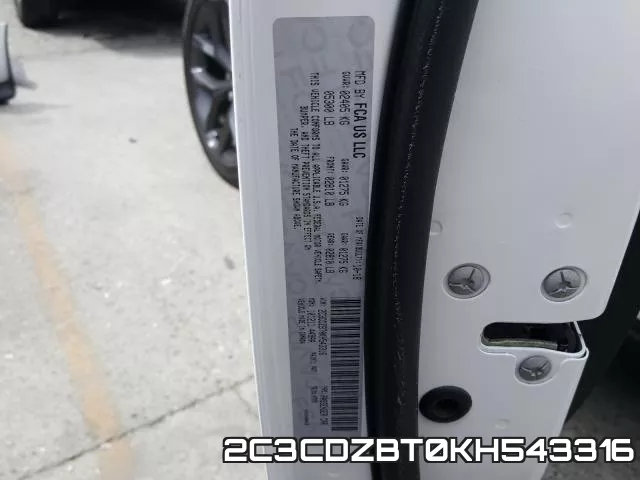 2C3CDZBT0KH543316 фото 2