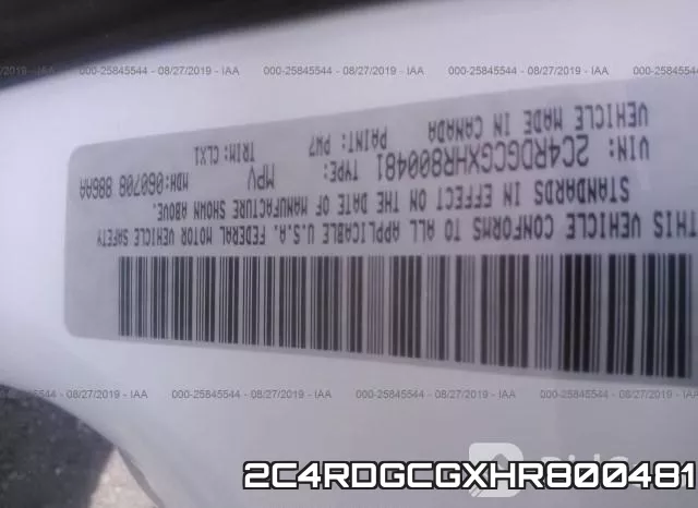 2C4RDGCGXHR800481 фото 10