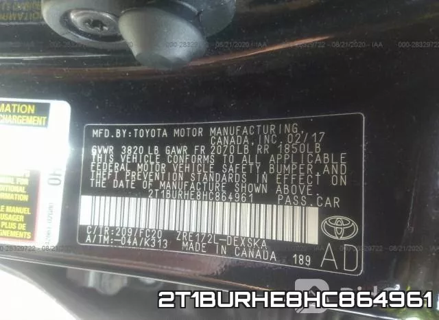 2T1BURHE8HC864961 фото 10